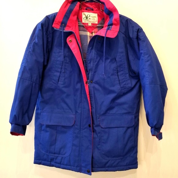 Haband for Her Jackets & Blazers - Haband For Her Ski Snow Parka Jacket Waterproof Pockets Zipper Blue Size 12/ 14